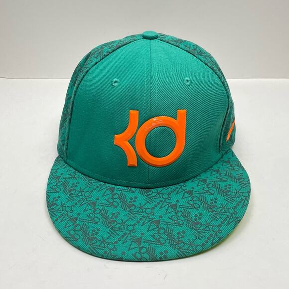 Nike | KD Green & Orange Neon Adjustable Hook & Loop Hat Baseball Cap - Picture 1 of 9